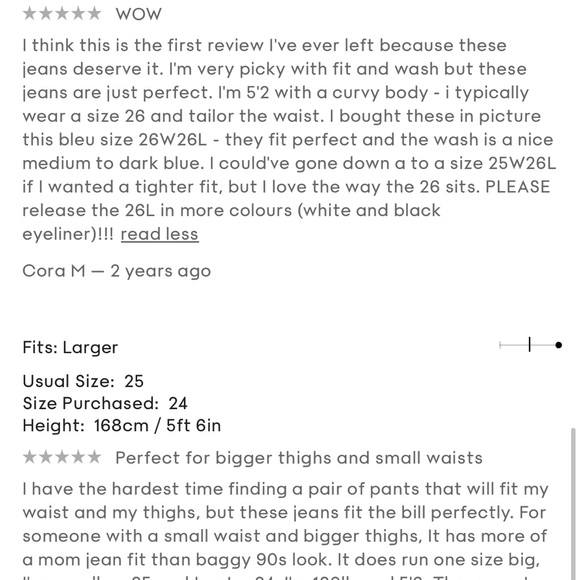 Aritzia Denim Forum Joni High Rise Loose Size 23 - Picture 9 of 9